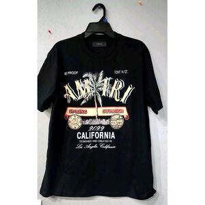 Amiri California Men's Black Short Sleeve T‎ Shirt Size Large.